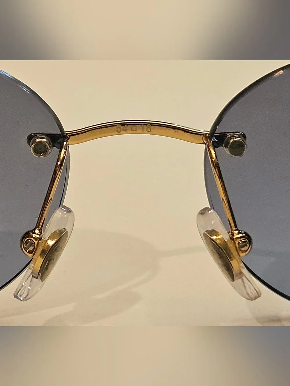 RAY-BAN RB3767 001 4C Arista Gold Blue Gradient Sunglasses New W Replaced Bolts